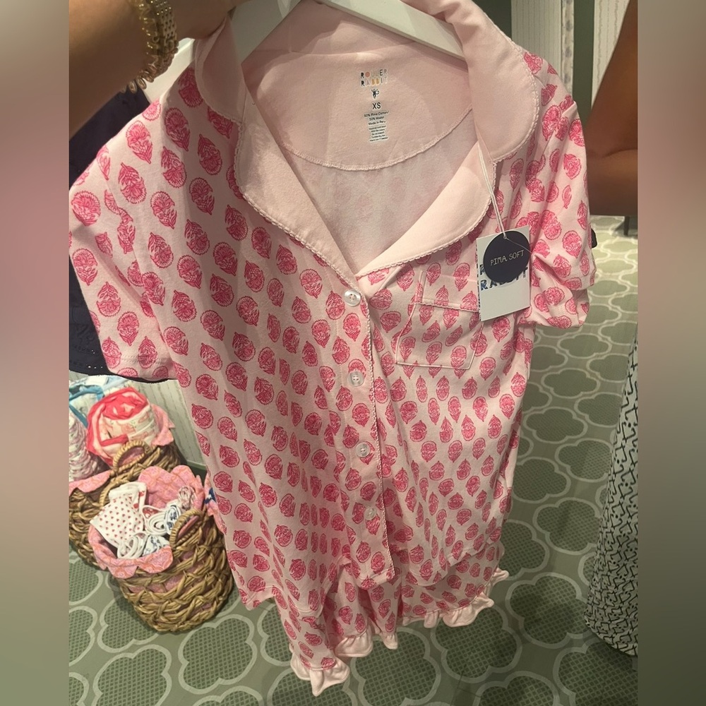 Roller Rabbit Daisy Paisley Pajama set - Picture 4 of 4